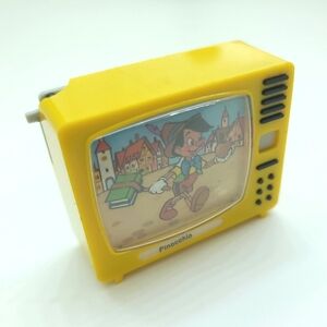 Vintage Plastiskop Mini Plastic TV Walt Disney Pinocchio Slide Viewer